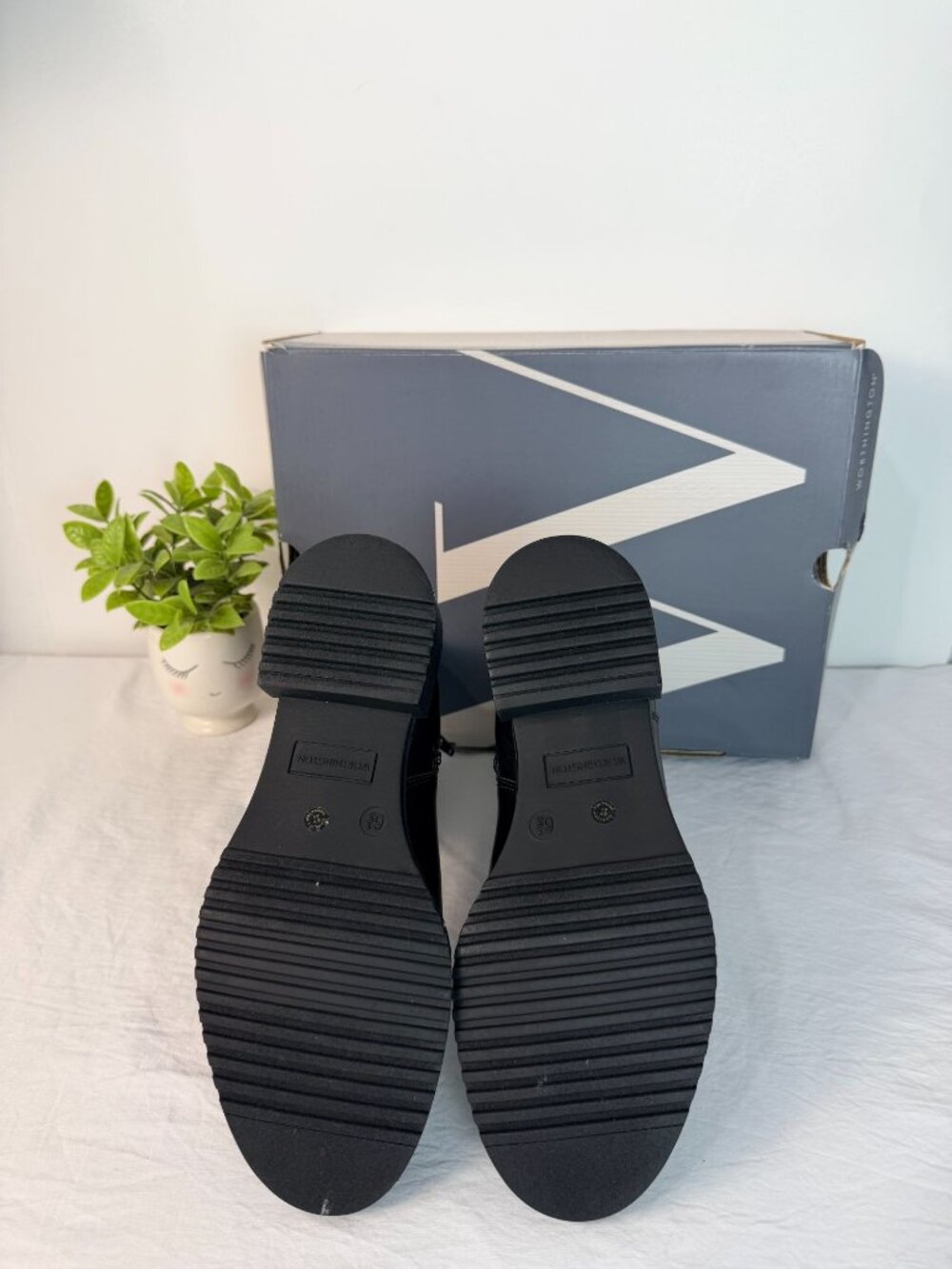 Worthington Black Chelsea Ankle Boots Womens 6.5M Zip Low Heel New - Picture 6 of 12